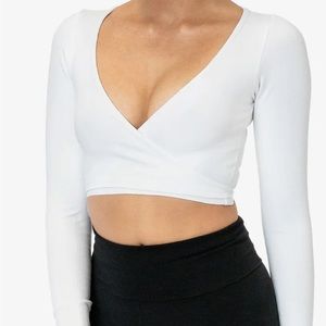 Brandy Melville White Wrap Shirt